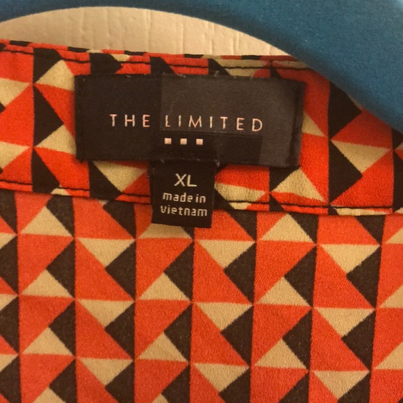 Orange and back blouse - Picture 2 of 3